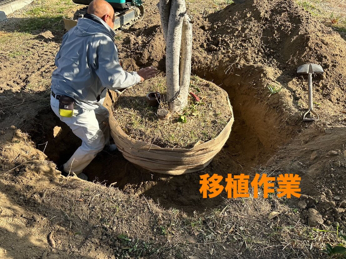 当社は石材以外に造園、土木工事も承っております　１１月１２月