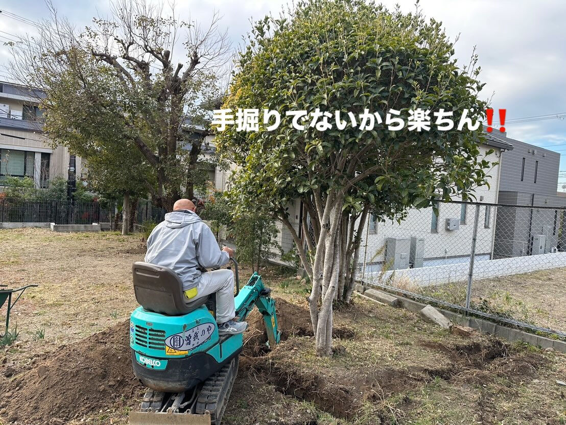 当社は石材以外に造園、土木工事も承っております　１１月１２月